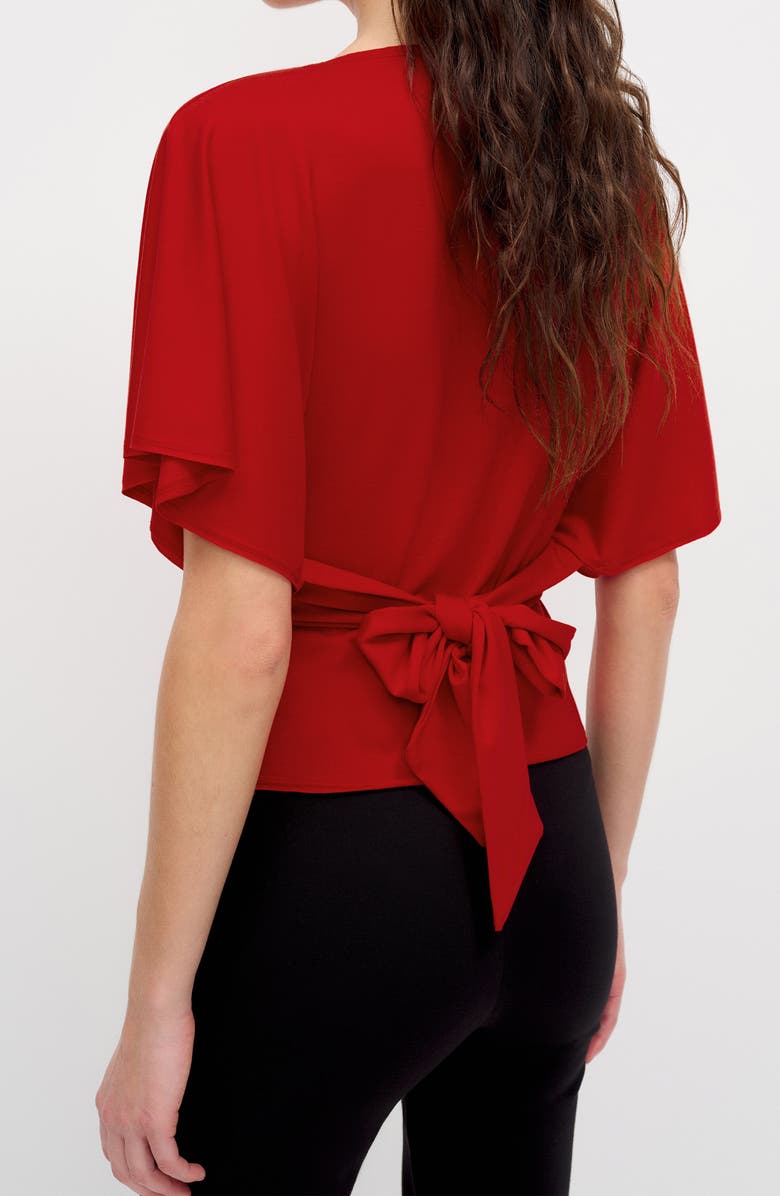 Reformation Avery Boatneck Knit Top, Alternate, color, Lipstick