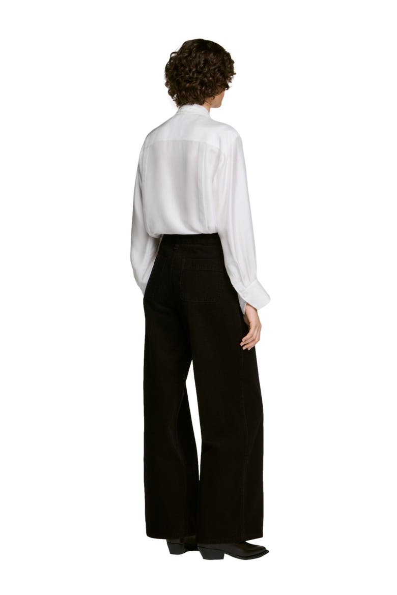 Velvet straight-leg trousers, Alternate, color, Bordeaux