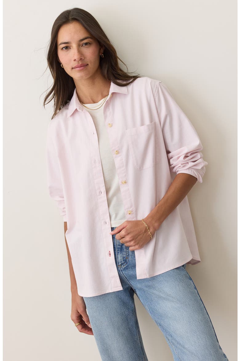 Jane California Relaxed Button-Up Shirt, Alternate, color, LILAS
