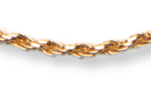 Argento Vivo Sterling Silver 18k Gold Plate Sterling Silver Diamond Cut Anklet In Gold