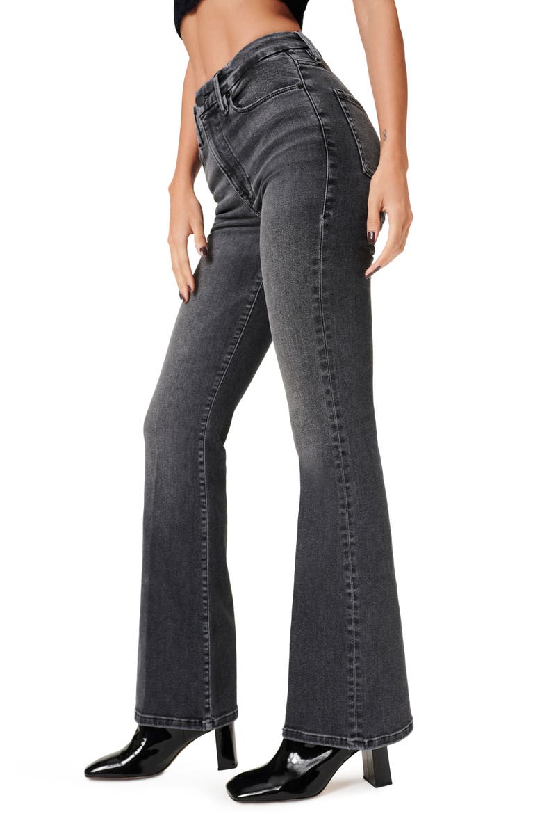 Good American Always Fits Bootcut Jeans, Alternate, color,