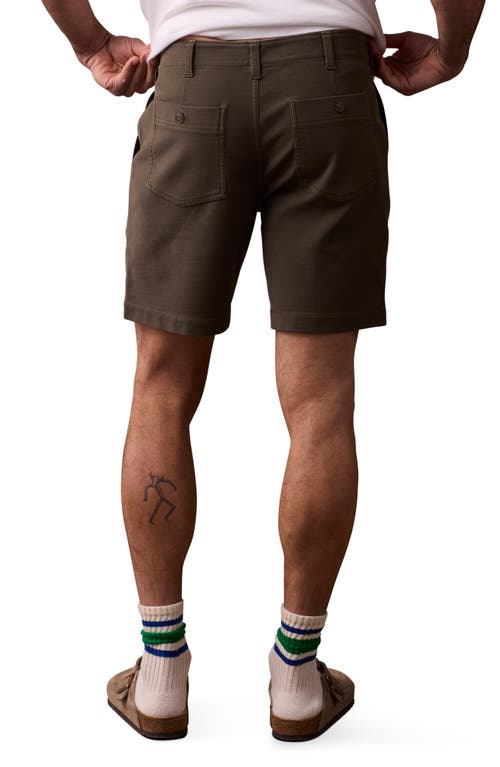 The Normal Brand Comfort Terry Utility Shorts In Brown