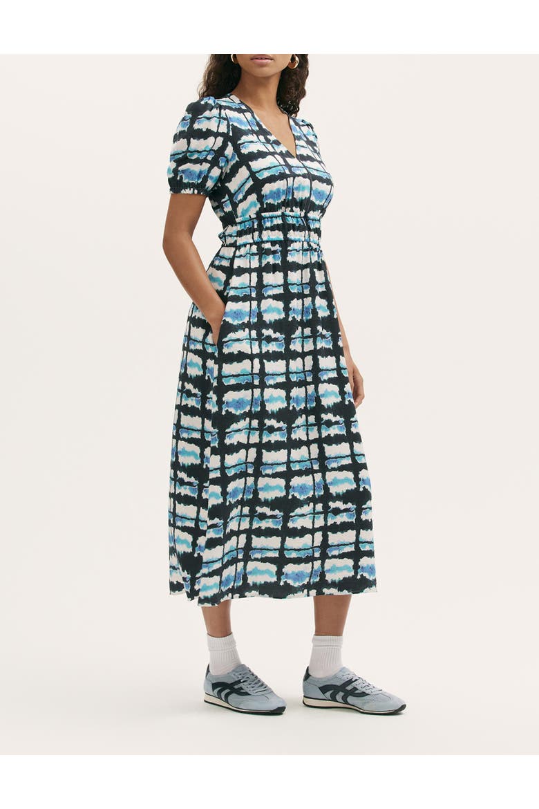 Katerina Tie Dye Midi Dress, Alternate, color, Blue Tie Dye