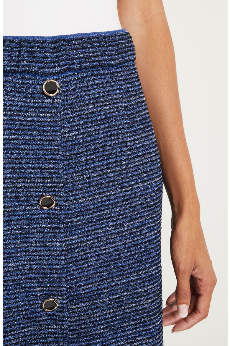 Shimmer Tweed Skirt, Alternate, color, OCEANIC/BLACK