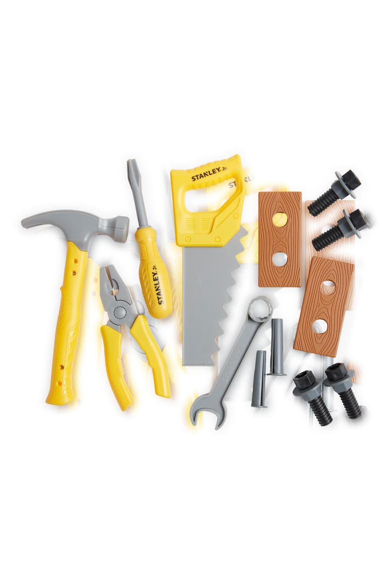20-Piece Toy Toolbox Set, Alternate, color, YELLOW & BLACK