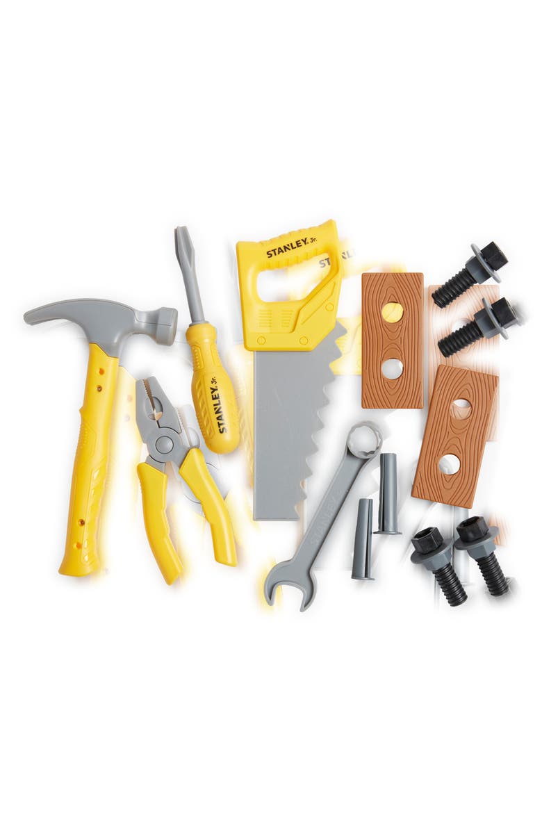 Stanley Jr. 20-Piece Toy Toolbox Set, Alternate, color, Yellow & Black