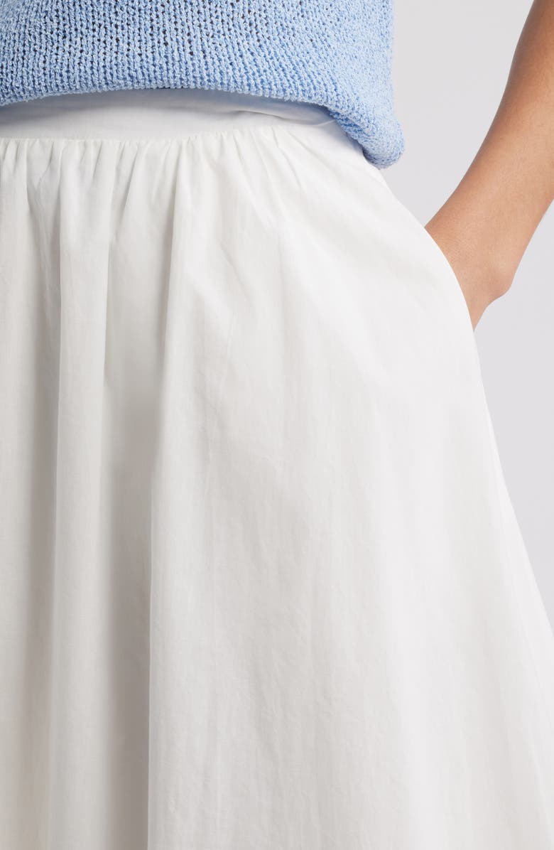 Petal & Pup Oakley Pleated Midi Skirt, Alternate, color, White