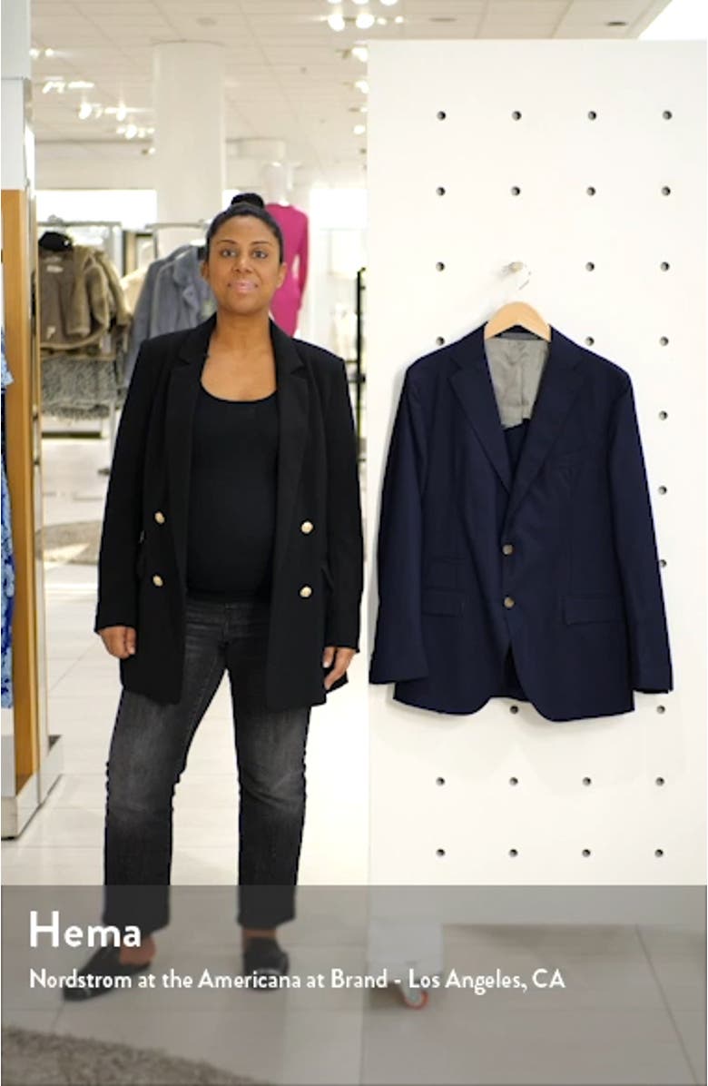 Slim Fit Wool Blazer, sales video thumbnail