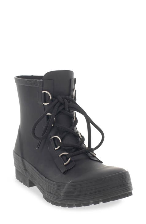 Ava Lace-Up Waterproof Rain Boot (Women)