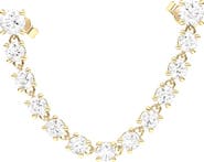 HauteCarat Lab Created Diamond Rope Chain Single Earring with Two Round Studs