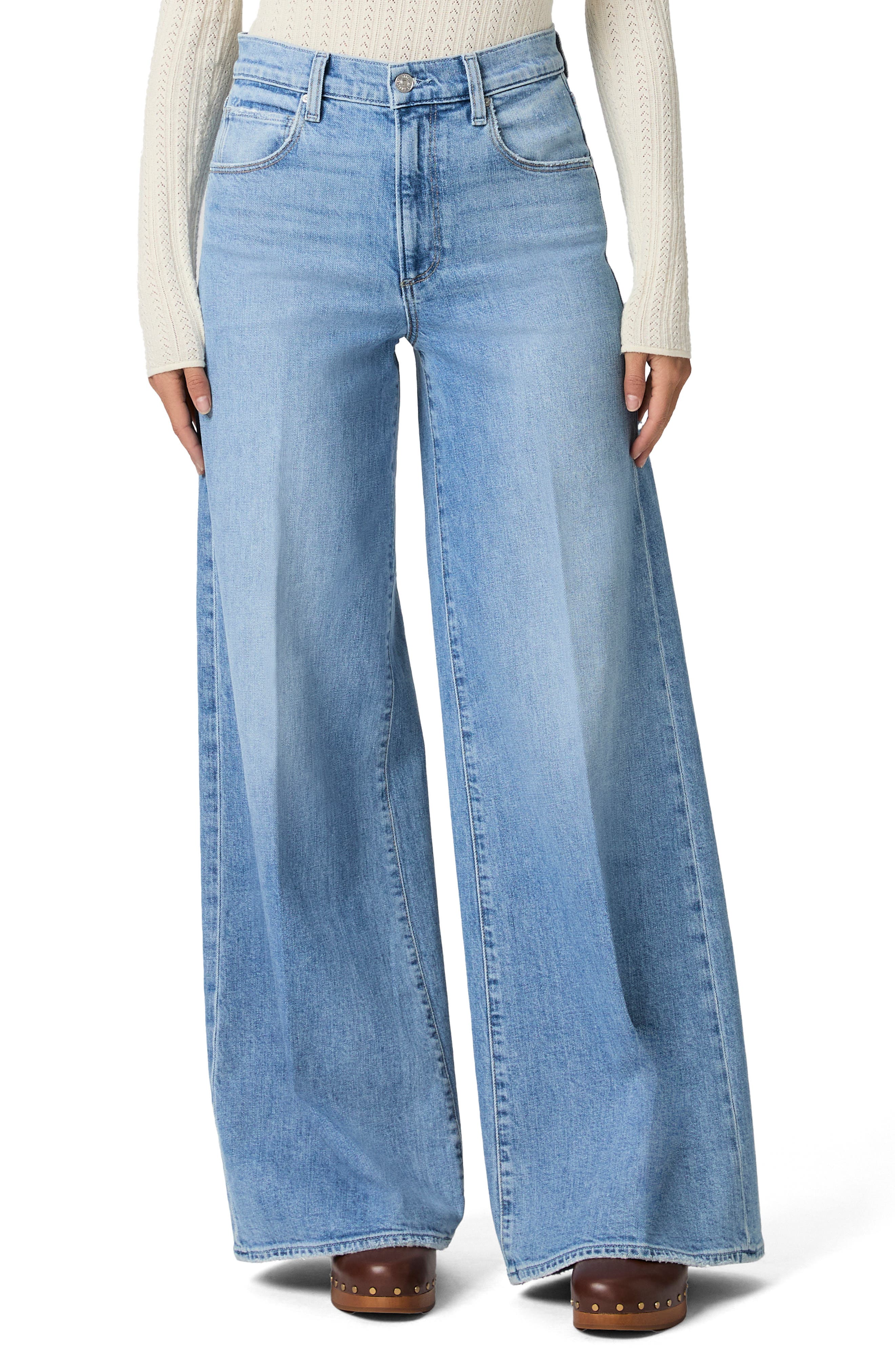 PAIGE Cameron High Waist Super Wide Leg Jeans