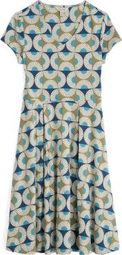 Seasalt Cornwall Pier View Jersey Fit & Flare Dress