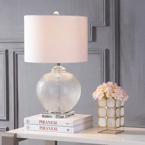 Jonathan Y Avery Glass / Crystal Led Table Lamp In Clear