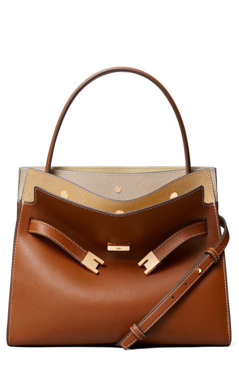 Small Lee Radziwill Leather Double Bag