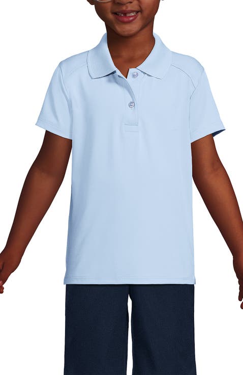 School Uniform Girls Short Sleeve Feminine Fit Rapid Dry Polo Shirt