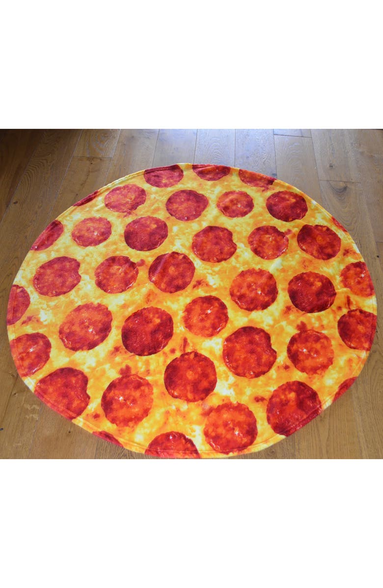 Buddy & Barney Blanket & Pillow Set, Wrap A Roni Pizza, 59 Inches, Kids 3+, Alternate, color, Multicolored