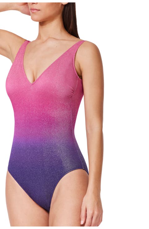 Dream Ombre V Neck One Piece