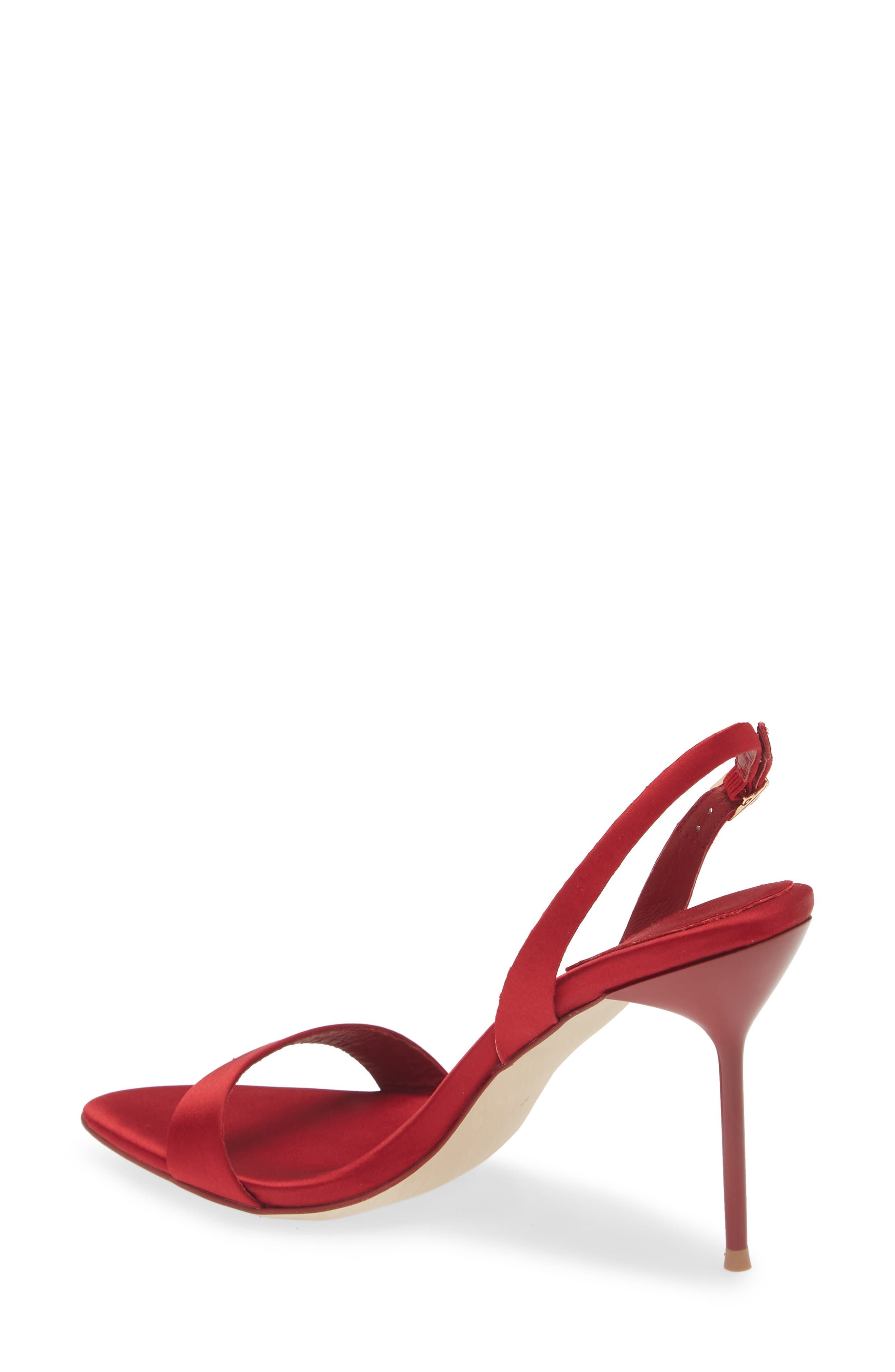 Go-Getter Sandal, Alternate, color, RED SATIN