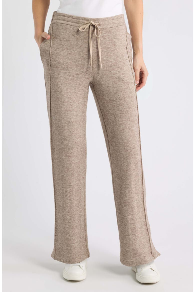 Soft Jersey Track Pants, Main, color, OATMEAL HEATHER