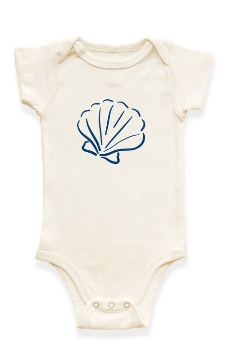 Seashell Organic Cotton Baby Bodysuit