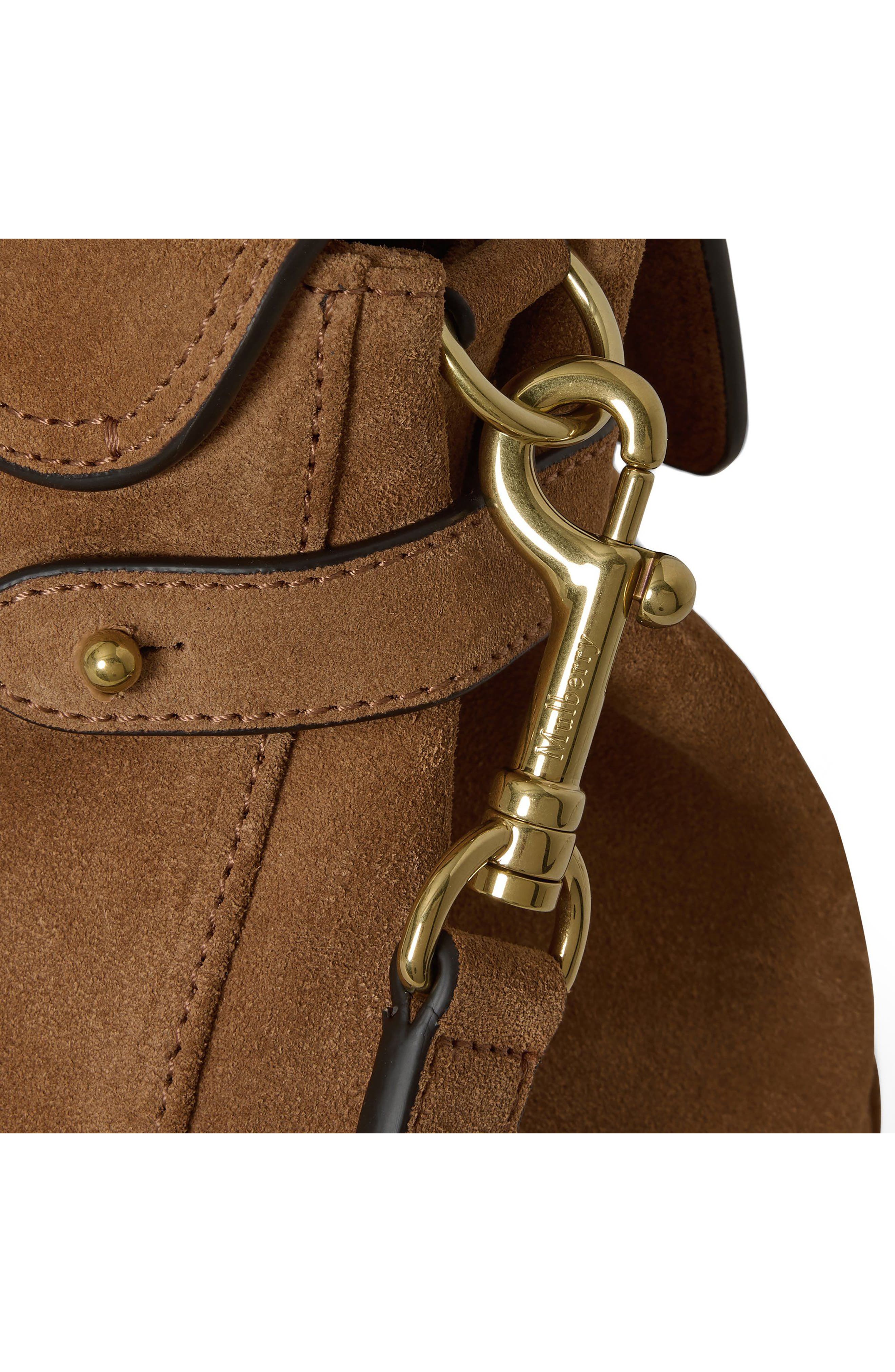 Alexa Suede Satchel, Alternate, color, VINTAGE OAK