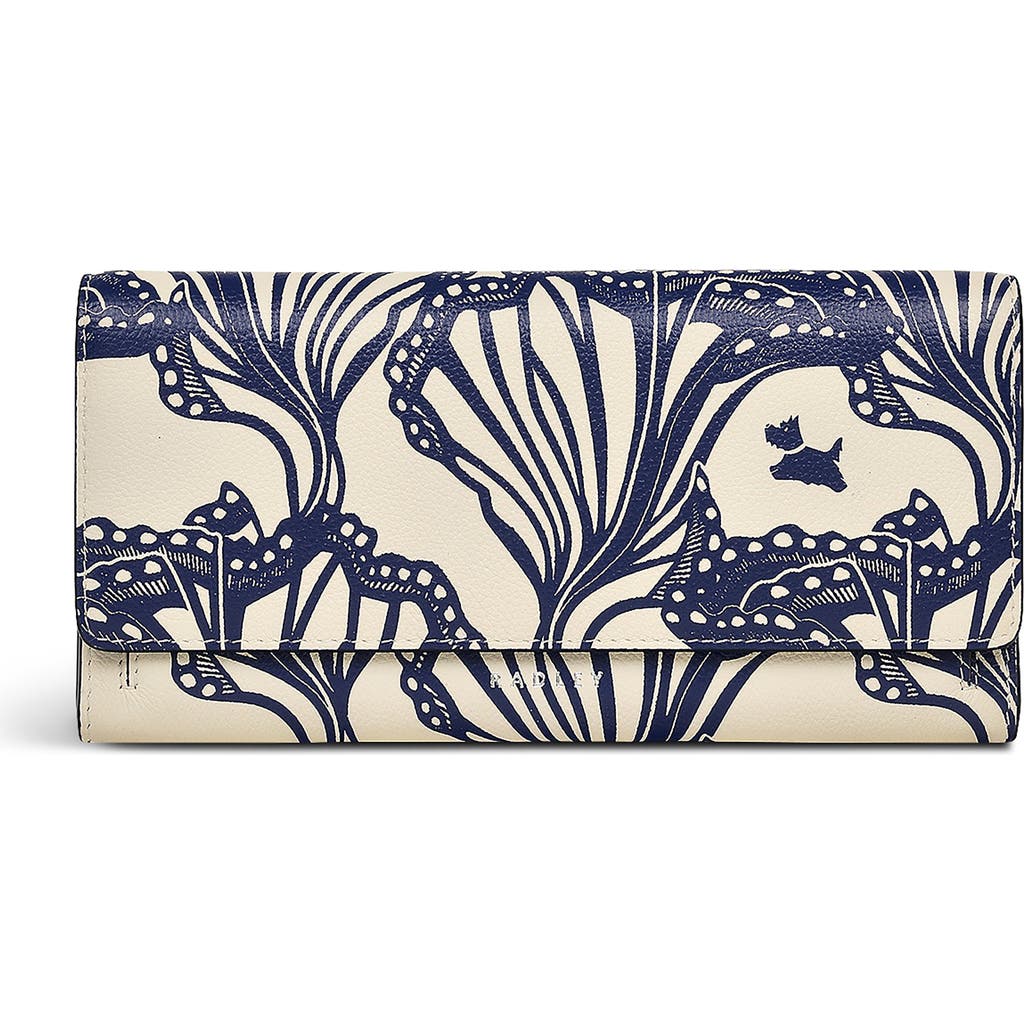 Radley Under The Sea Large Flapover Wallet In Gray