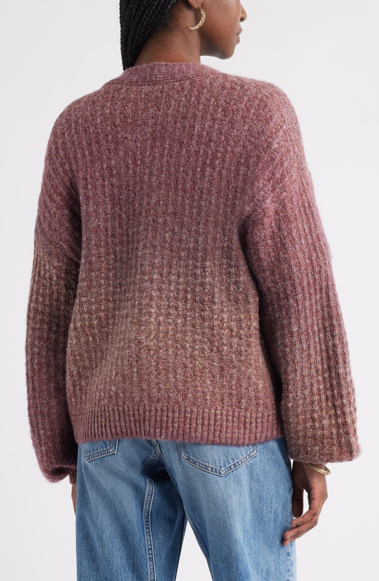 Textured V-Neck Cardigan