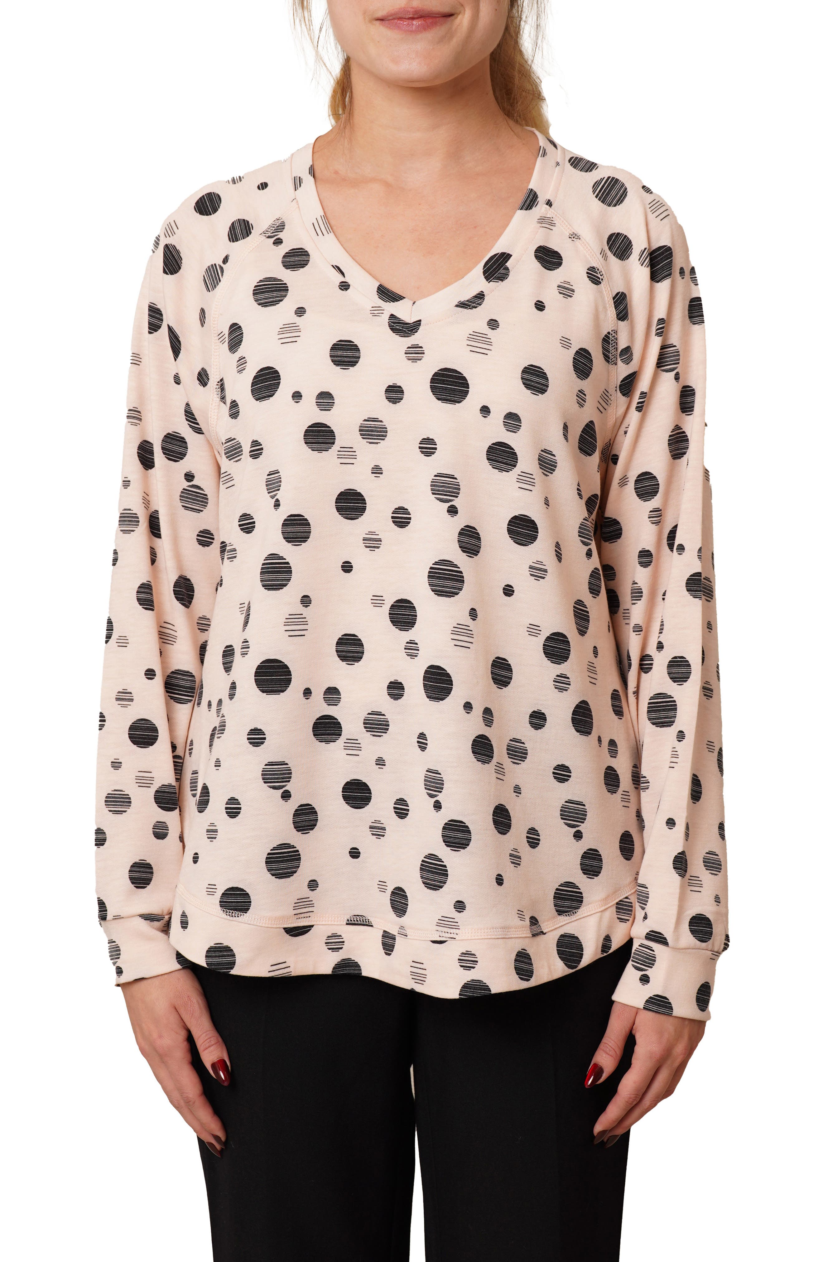 V-Neck Raglan Sweater - image 3