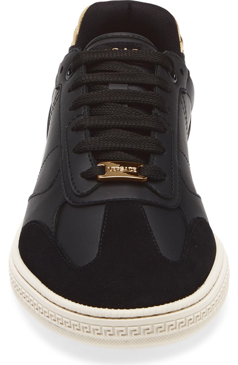 Versace Greca Court Sneaker, Alternate, color, Black Antracite Gold