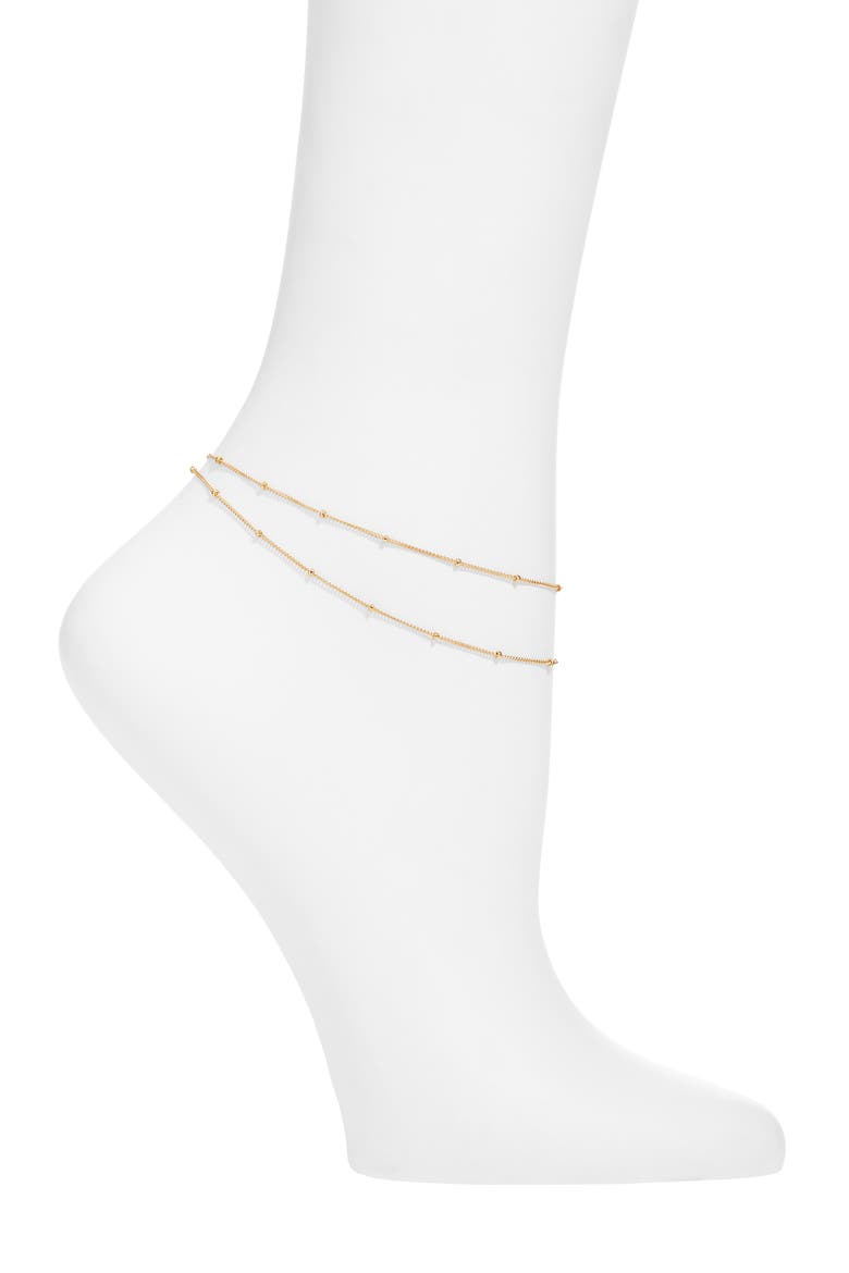Palmer Anklet, Main, color, GOLD