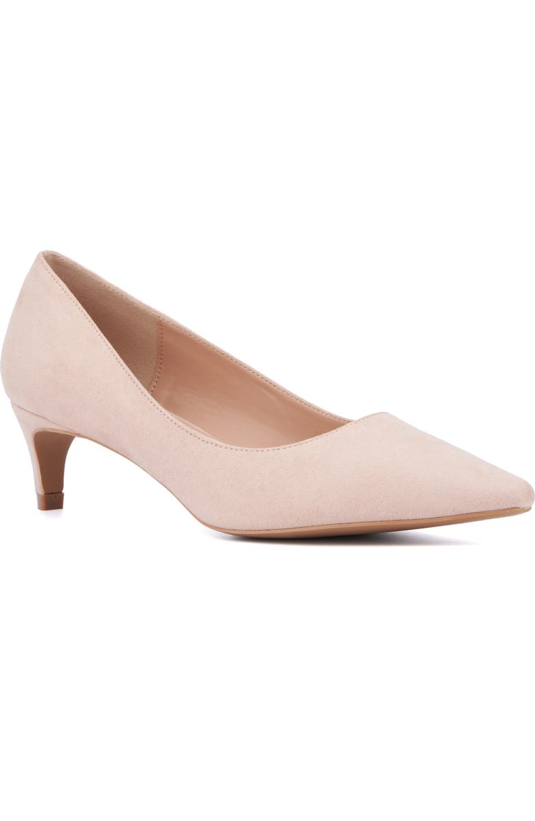 NEW YORK AND COMPANY Kaelyn Kitten Heel Pump, Main, color,