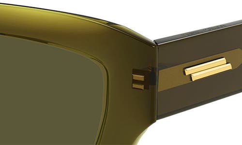 Bottega Veneta 50mm Square Sunglasses In Green