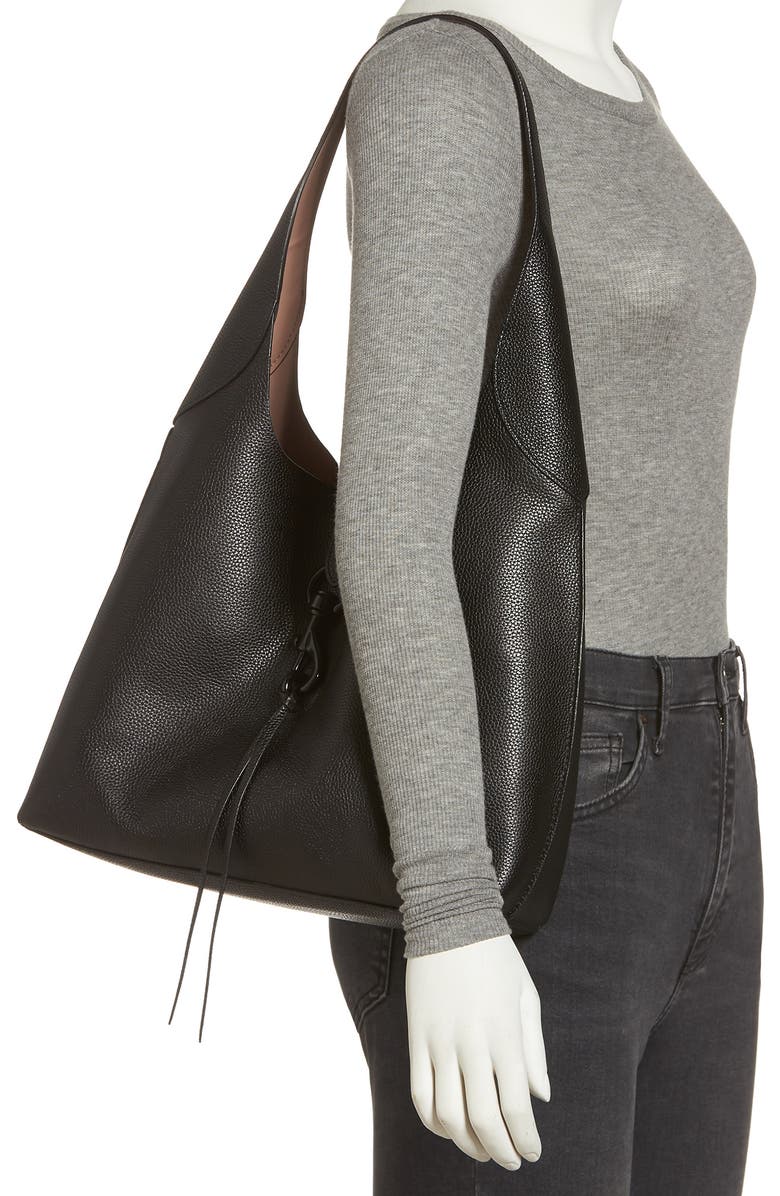 Rebecca Minkoff Megan Leather Hobo Bag, Alternate, color,