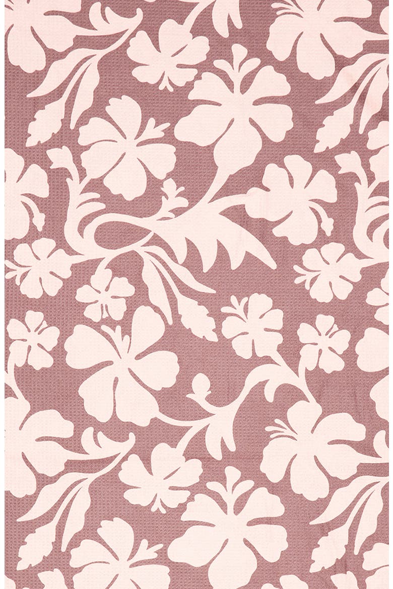 Quick Dry Beach Towel, Alternate, color, YIREH VINTAGE HIBISCUS