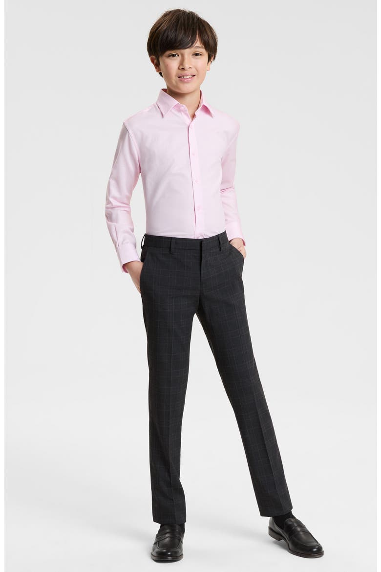 Kids' Button-Up Shirt, Alternate, color, PINK