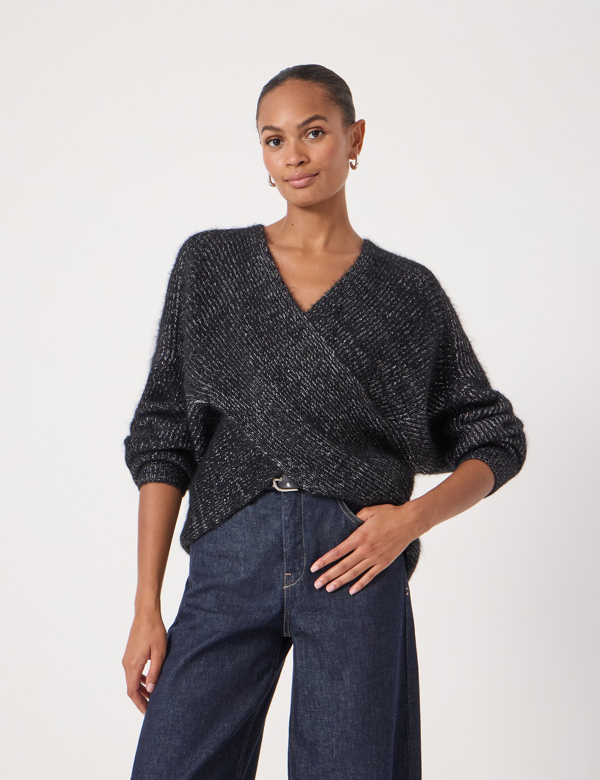 Betty Wool Blend Metallic Sweater