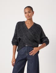 Hush Betty Wool Blend Metallic Sweater