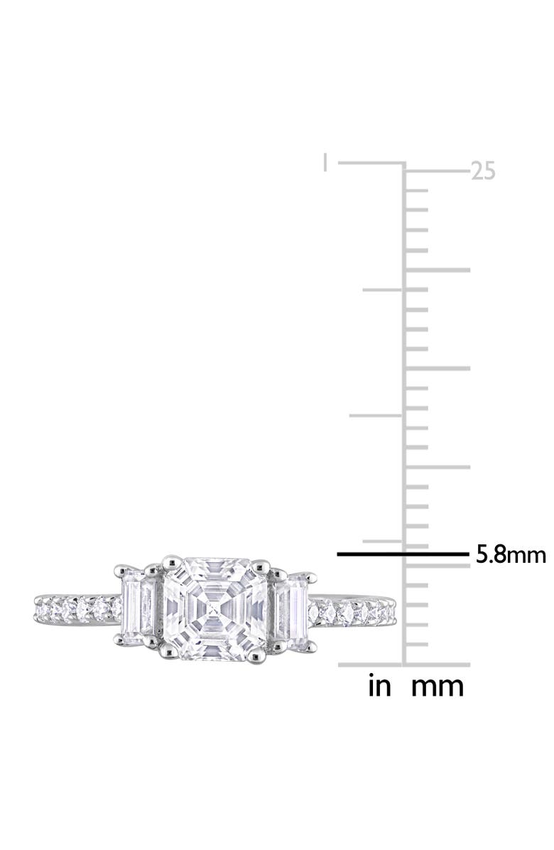 Julianna B. 1-1/3CT DEW Moissanite 3-Stone Ring, Alternate, color, Sterling Silver