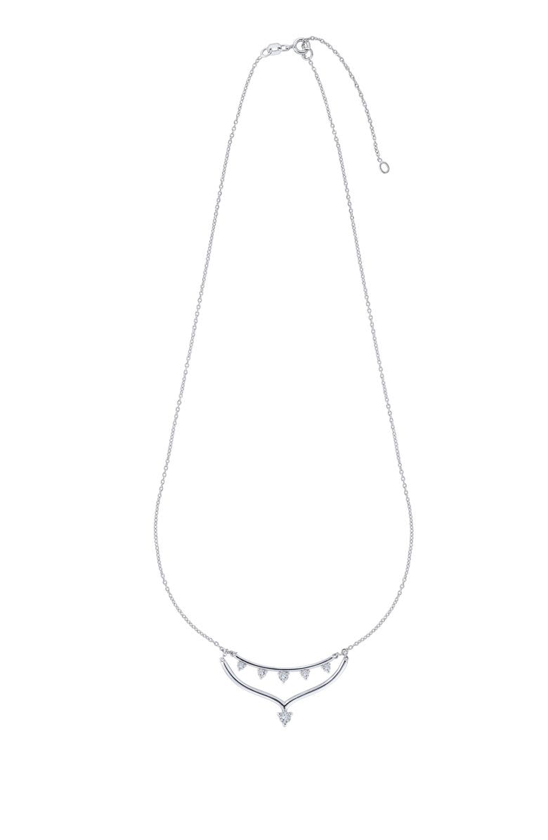 Seed2Stone Va-Va V Necklace, Alternate, color, Silver