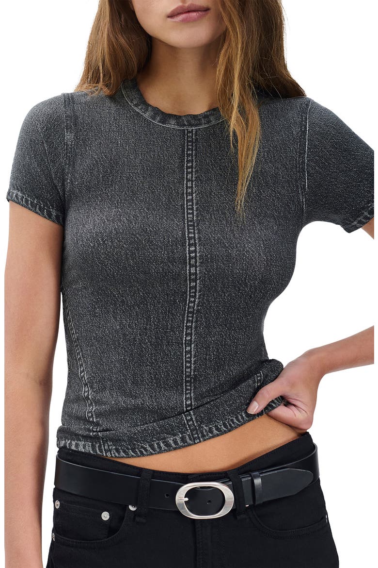 rb Miramar Trompe l'Oeil Print T-Shirt, Alternate, color, WASHED BLACK