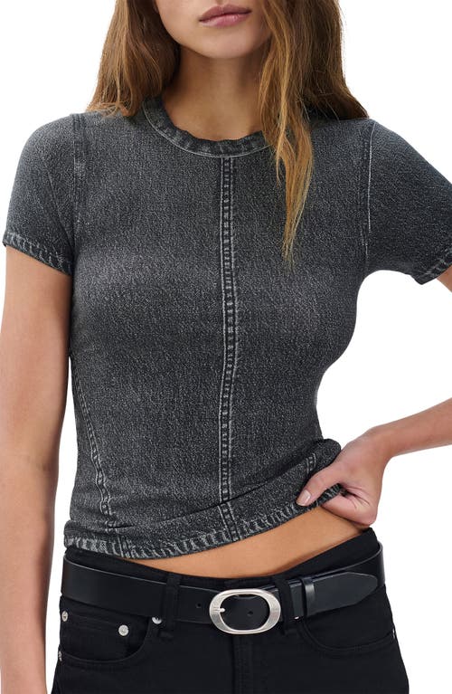 Rag & Bone Miramar Jersey Baby Tee In Blue