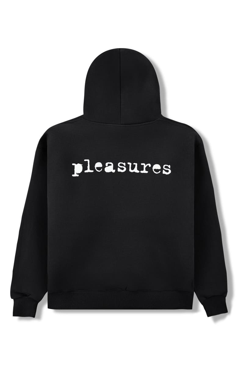 PLEASURES Slip Pullover Hoodie, Alternate, color, Black