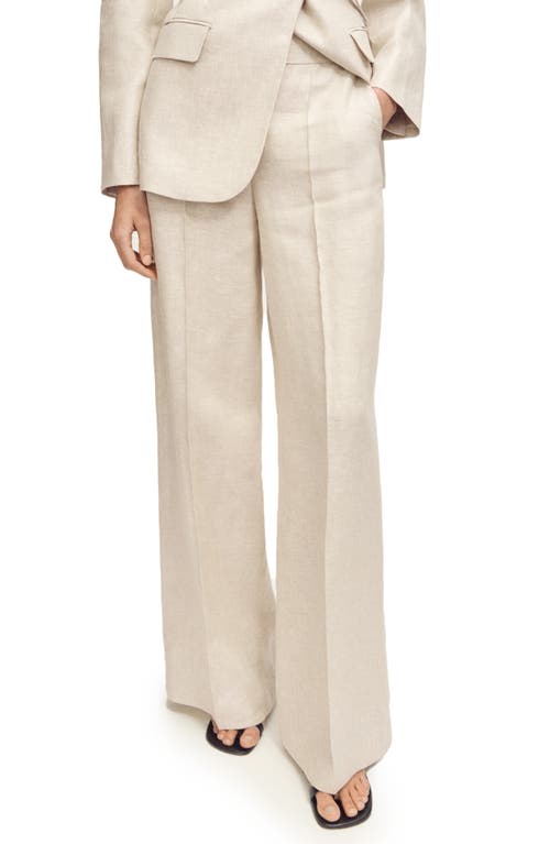 Mango Wide Leg Linen Pants