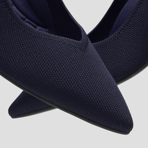 Vivaia Pointed-toe Kitten Heels In Navy