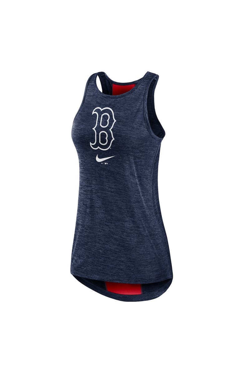 Nike Women's Nike Navy Boston Red Sox Dri-FIT Performance Right Mix High Neck Tank Top, Alternate, color, 