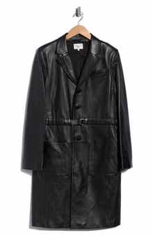 The Long Leather Belted Jacket