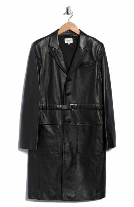 The Long Leather Belted Jacket