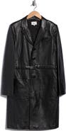 FRAME The Long Leather Belted Jacket