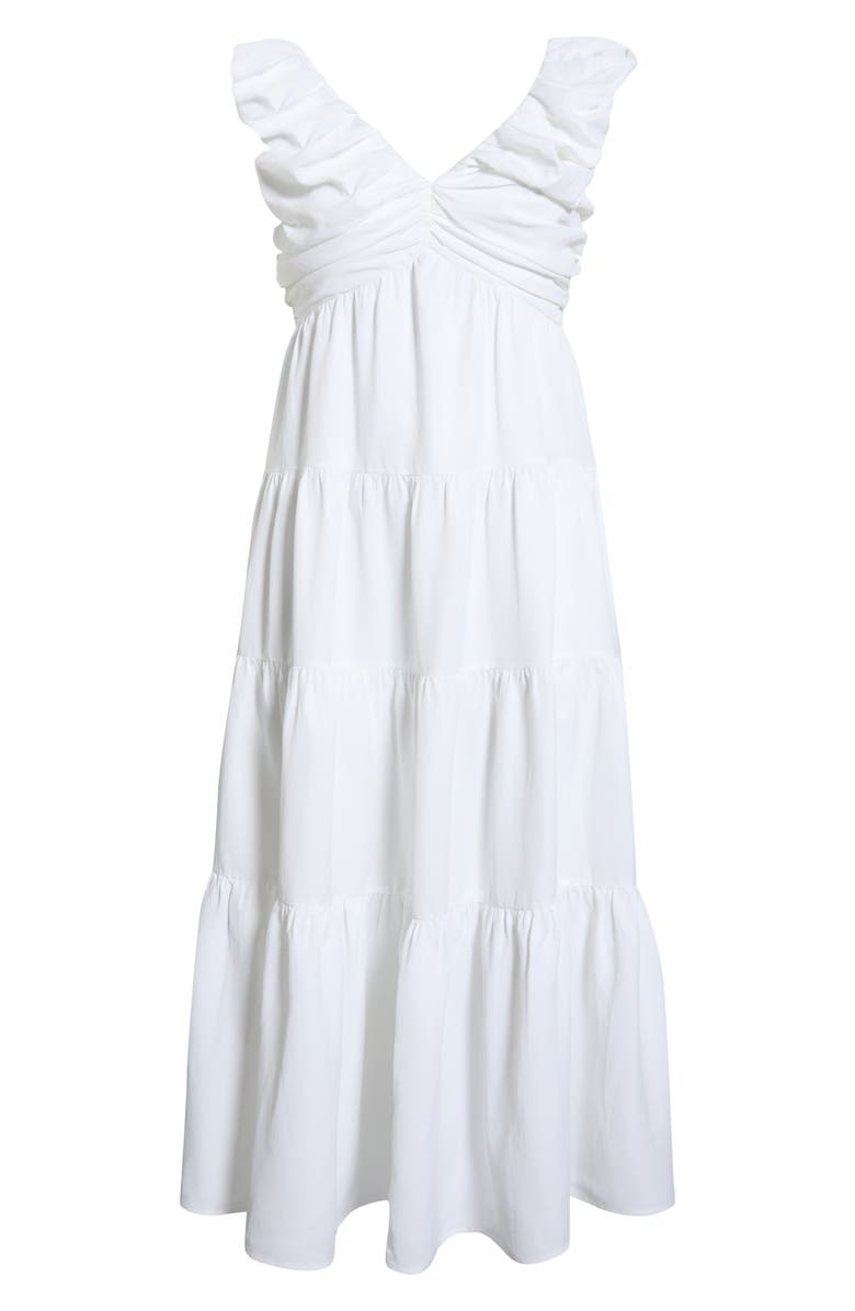 Chelsea28 Ruffle Maxi Dress, Alternate, color, White