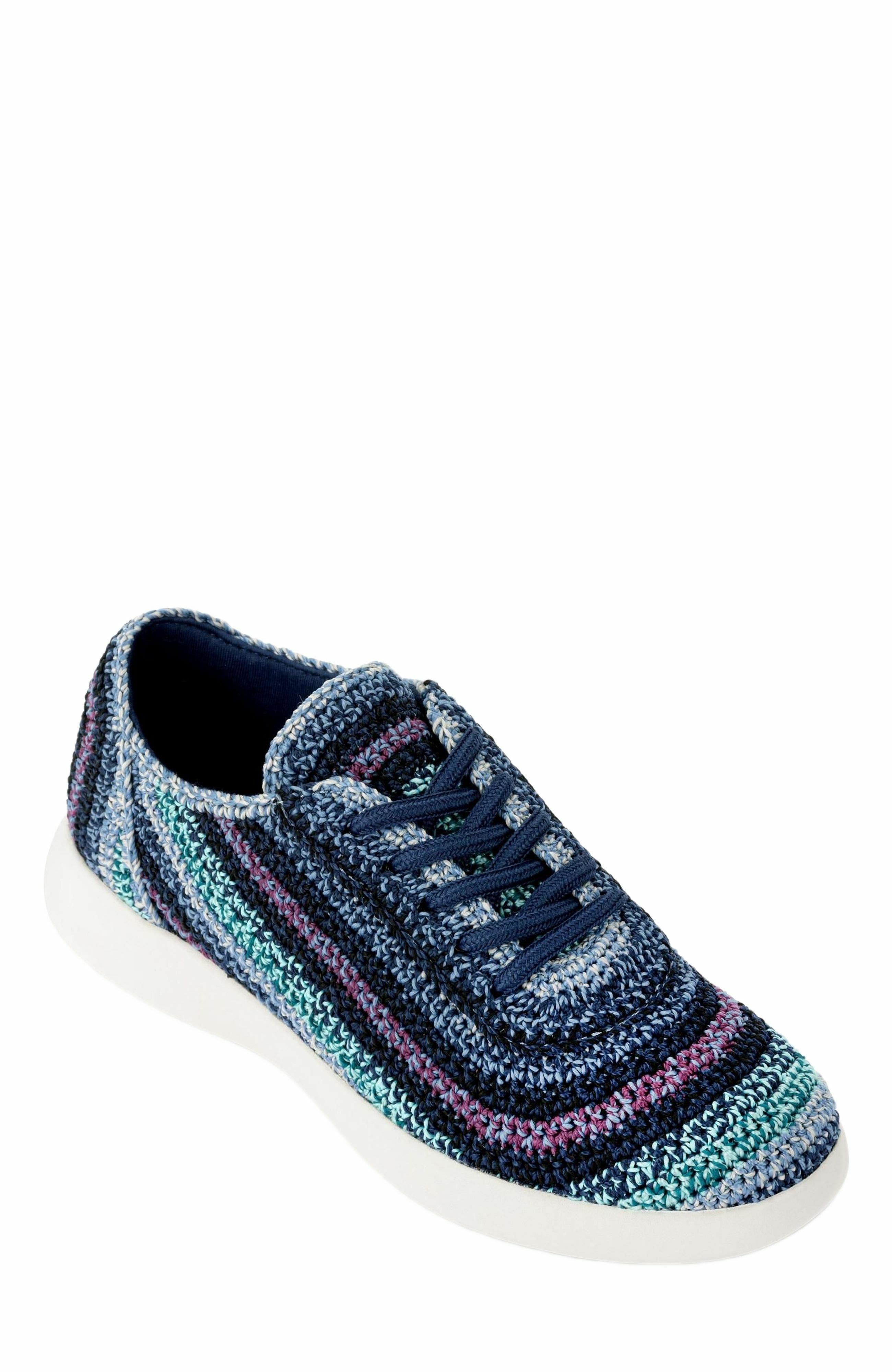 Asha Sneaker, Alternate, color, Lapis Stripe